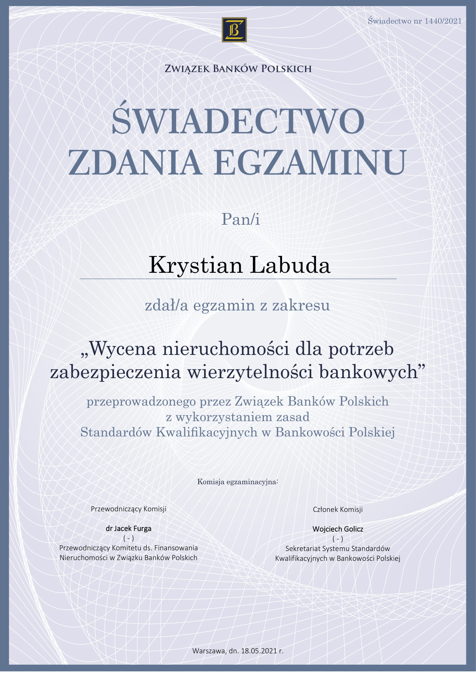 swiadectwo zdania egzaminu